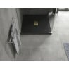 Mexen Hugo Квадратен душ под SMC 100 x 100 см, черен, златен капак - 42701010-G