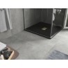 Mexen Hugo квадратен душ кабина SMC 100 x 100 см, черен, златна капачка - 42701010-G
