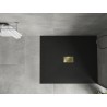 Mexen Hugo правоъгълен душ корито SMC 120 x 100 см, черен, златна капачка - 42701012-G