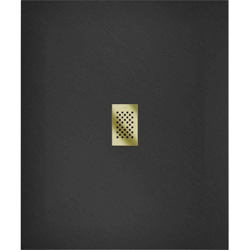 Mexen Hugo правоъгълно корито SMC 120 x 100 см, черно, маскировка златна - 42701012-G