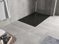 Mexen Hugo правоъгълен душ поддушник SMC 130 x 70 cm, черен, черен капак - 42707013-B