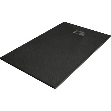 Mexen Hugo правоъгълно поддушово корито SMC 160 x 80 cm, черно, черна маскировка