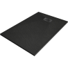 Mexen Hugo правоъгълен поддушов поднос SMC 130 x 80 см, черен, черен капак