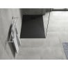 Mexen Хуго правоъгълен душ кабина SMC 100 x 80 см, черен, черна маска - 42708010-B
