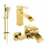 Mexen Libra DQ45 комплект за вана, златен - 745103DQ45-50