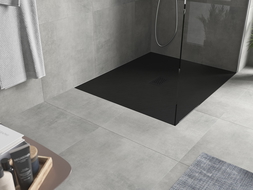 Mexen Hugo правоугълен душ кабина SMC 130 x 100 см, черен, черна маска - 42701013-B