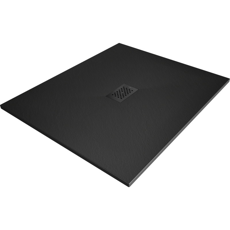 Mexen Hugo правоъгълно душ корито SMC 130 x 100 см, черно, черен капак - 42701013-B