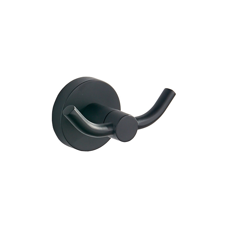 Mexen Remo двойна закачалка за кърпа, черна - 70507352-70
