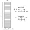 Mexen Ares електрически радиатор 1800 x 500 mm, 900 W, бял - W102-1800-500-2900-20