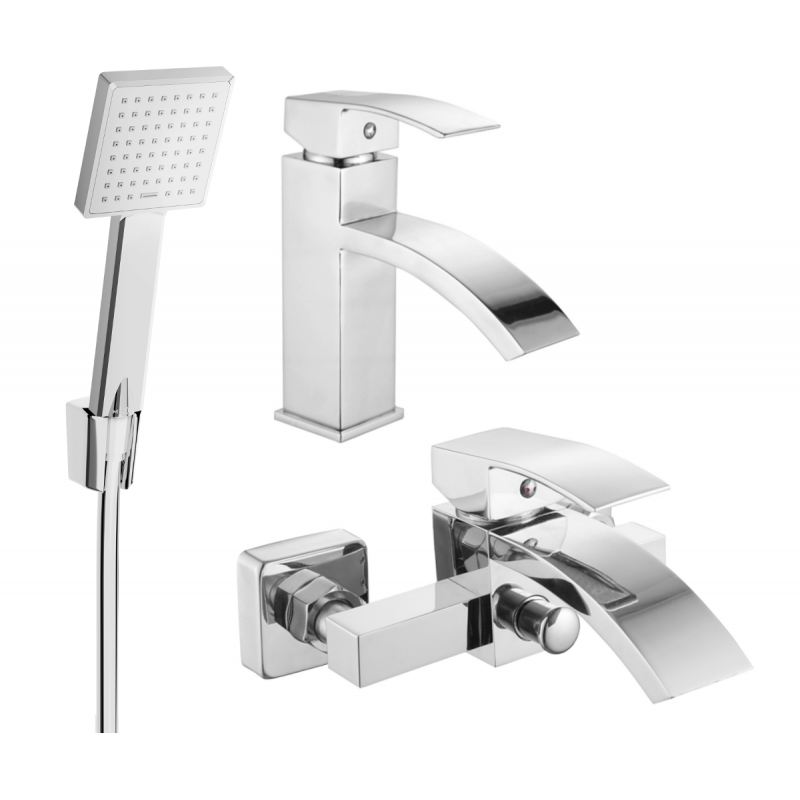 Mexen Libra Комплект за вана R45, хром - 745103R45-00