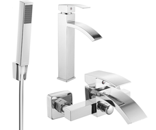 Комплект за вана Mexen Libra R77, хром - 745113R77-00