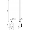 Mexen Ares електрически радиатор 1800 x 500 mm, 900 W, бял - W102-1800-500-6900-20