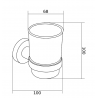 Mexen Remo чаша за четки за зъби, хром - 7050738-00
