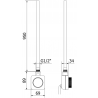 Mexen Ares електрически радиатор 1800 x 600 мм, 1200 W, черен - W102-1800-600-6120-70