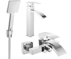 Mexen Libra R45 комплект за баня, хром - 745113R45-00
