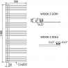 Mexen Neptun електрически радиатор 1400 x 500 мм, 600 W, бял - W101-1400-500-2600-20