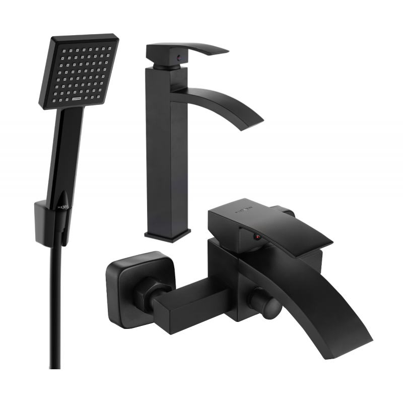 Mexen Libra R45 комплект за вана, черен - 745113R45-70