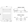Mexen Mars електрически радиатор 500 x 400 мм, 300 W, бял - W110-0500-400-2300-20