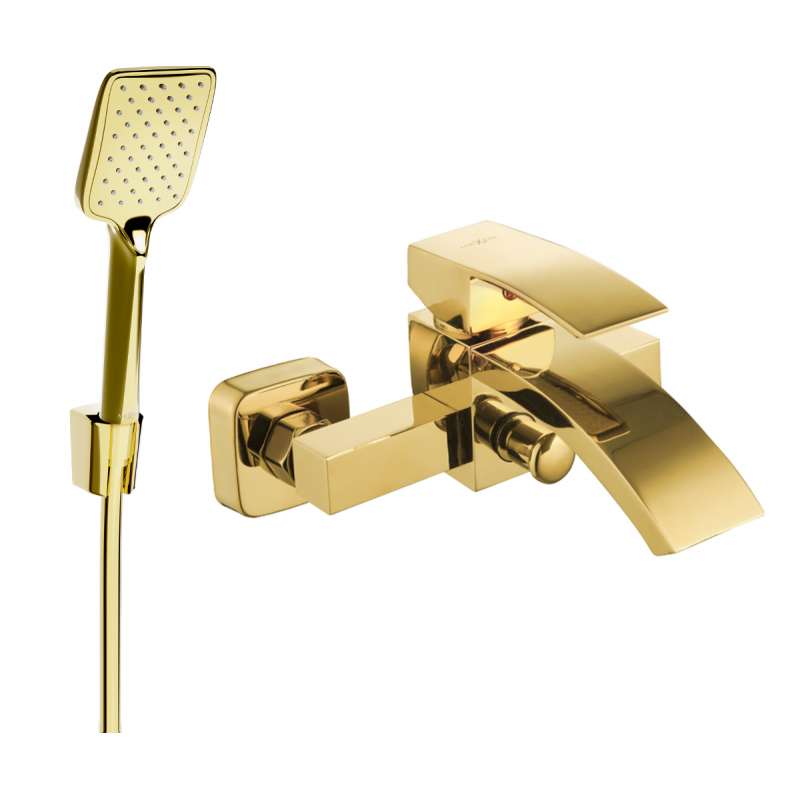 Mexen Libra R62 вана батерия с душ комплект, злато - 74513R62-50