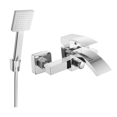 Mexen Libra R45 смесител за вана с душ комплект, хром - 74513R45-00