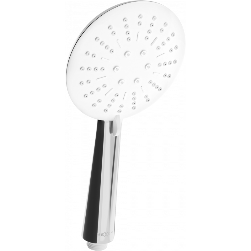 Mexen R-67 трирежимна душ глава, хром/бял - 79567-00