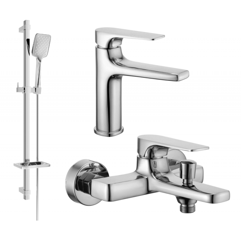 Mexen Lynx DQ40 комплект за вана, хром - 745903DQ40-00