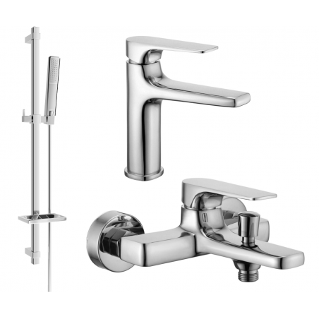 Mexen Lynx DQ72 комплект за вана, хром - 745903DQ72-00