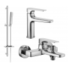 Mexen Lynx DQ72 комплект за вана, хром - 745903DQ72-00