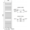 Mexen Mars електрически радиатор 1800 x 500 mm, 900 W, бял - W110-1800-500-2900-20