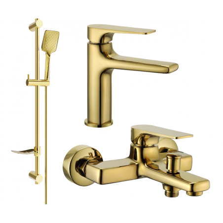 Mexen Lynx DF62 комплект за вана, злато - 745903DF62-50