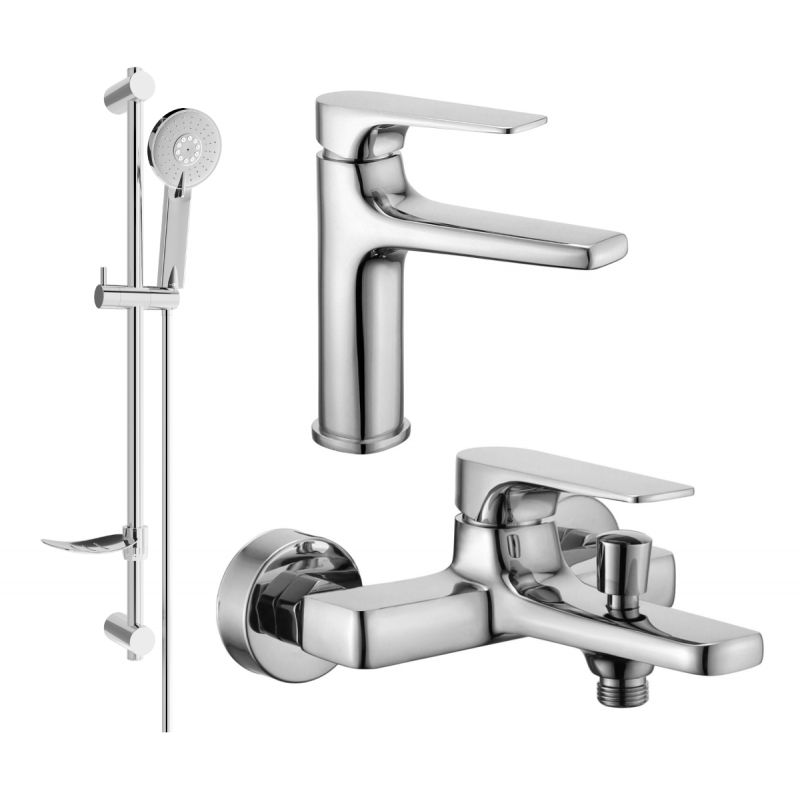 Mexen Lynx DF40 комплект за вана, хром - 745903DF40-00