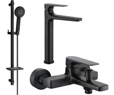 Mexen Lynx DQ40 комплект за баня, черен - 745913DQ40-70