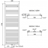 Mexen Pluton електрически радиатор 1700 x 600 mm, 900 W, черен - W106-1700-600-2900-70