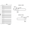 Mexen Amor електрически радиатор 1000 x 500 мм, 900 W, бял - W120-1000-500-2900-20