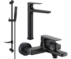 Mexen Lynx DF72 комплект за баня, черен - 745913DF72-70