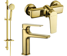 Mexen Lynx DQ40 комплект за душ, злато - 745904DQ40-50