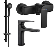 Mexen Lynx DQ40 душ комплект, черен - 745904DQ40-70