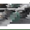 Mexen Mira стъклена мивка за плот 42 x 42 см, сребърна - 24124211
