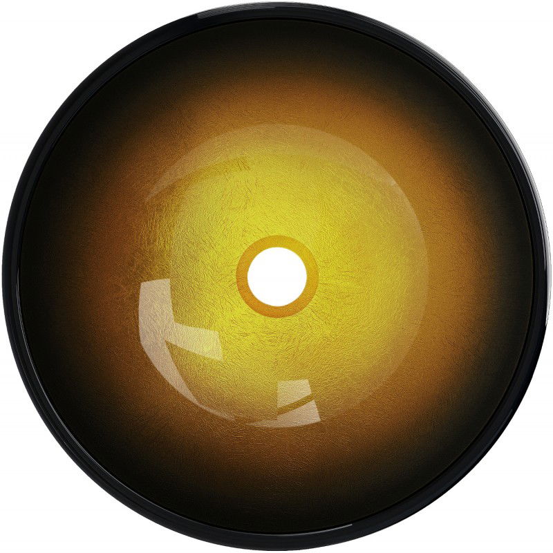 Mexen Mira стъклена плот за мивка 42 x 42 cm, тъмно златно - 24124251