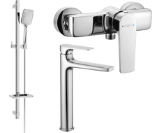 Mexen Lynx DQ62 комплект за душ, хром - 745914DQ62-00