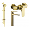 Mexen Lynx DQ40 комплект за душ, златен - 745914DQ40-50