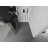 Mexen Kioto+ стена за душ с плоскостета Walk-in 105 x 200 см, прозрачна, черна - 800-105-121-70-00