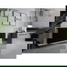 Mexen CVHF20 Хигиеничен Flat плочков радиатор 400 x 1300 mm, долно свързване, 935 W, черен - W620HF-040-130-70