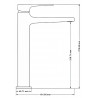 Mexen Lynx DF40 комплект за душ, черен - 745914DF40-70