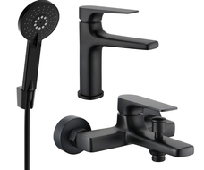 Mexen Lynx R40 комплект за вана, черен - 745903R40-70