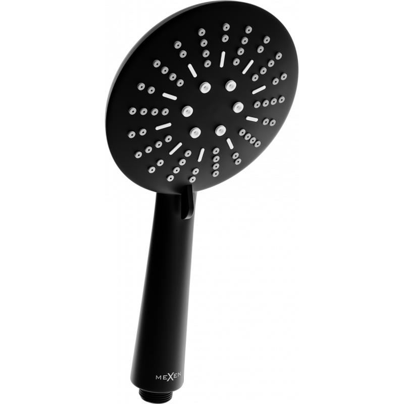 Mexen R-67 ръкохватка за душ с 3 функции, черна - 79567-70