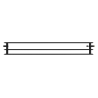 Mexen CVH30 Хигиенен панелен радиатор 500 x 1200 мм, долно свързване, 1556 W, черен - W630H-050-120-70