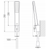 Mexen Lynx R72 комплект за вана, хром - 745913R72-00