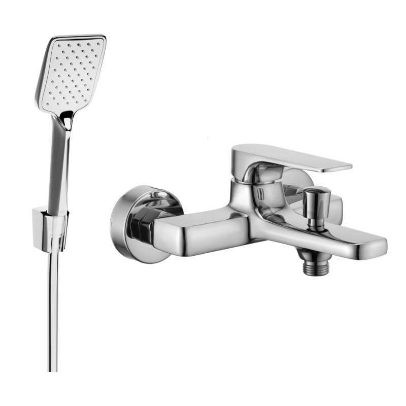 Mexen Lynx R62 батерия за вана с душ комплект, хром - 74593R62-00