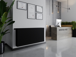 Mexen CVH30 Хигиеничен панелен радиатор 900 x 800 мм, долно свързване, 1651 W, черен - W630H-090-080-70